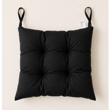 Yuvina 6'lı Sandalye Minderi 40X40 cm – Yumuşak Dolgulu, Yıkanabilir, Bağcıklı, Mutfak, Balkon, Bahçe ve Yemek Odası Için