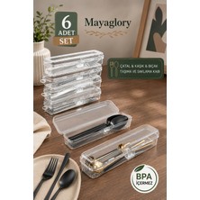 MAYAGLORY 6 Adet Çatal Bıçak Kaşık Takımı Saklama Kutusu Mutfak Düzenleyici Çeyizlik Organizer Düzenleyici Saklama Kabı Çekmece Içi Düzenleyici