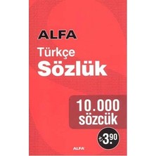 Alfa Yayınları Türkçe Sözlük