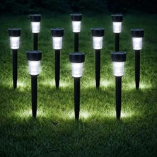 Mr 10'lu Güneş Enerjili LED Bahçe Aydınlatması Solar Lamba Dekoratif Saplama Bahçe Yol Lambası