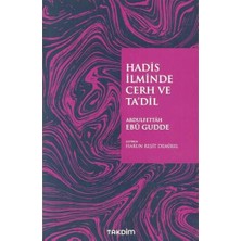 Takdim Kitap Hadis Ilminde Cerh ve Ta'dil