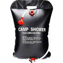 Forestia 20 Litre Kamp Duşu - Solar Taşınabilir Seyyar Duş & Duş Torbası / Güneşten Isıtmalı Duş Sistemi
