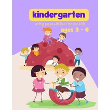 Zemira Kindergarten Writing Paper With Lines For Abc Kids Age 3-6: Handwriting Pratic Paper 132 Blank Writ