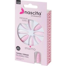 Zemira 24'lü Stiletto Renkli Takma Tırnak - 186