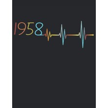 Zemira 101 Mandalas - Malbuch Ekg Herzschlag Jahrgang 1958 Baujahr Heartbeat: Lustiges Geburtstag De