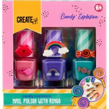 Zemira Create It! Oje Yüzük Seti - Gökkuşağı - Candy Explosion