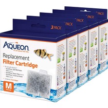Zemira Aqueon Akvaryum Balık Tankı Yedek Filtre Kartuşları Orta - 15 Paket