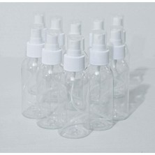 Zemira Sprey Başlıklı 100 ml Boş Pet Şişe 5 Adet Sağlam Sert Plastik