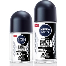 Zemira Nivea Men Erkek Roll-On Deodorant Black&white 50ML Mini Roll-On Black&white 25ML