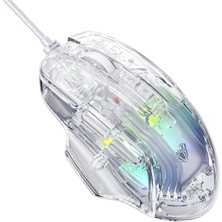 Zemira Aula S80 7200DPI 7 Tuşlu Rgb Şeffaf Optik Mouse