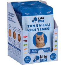 Zemira Kito Fresh Ton Balıklı YEMEĞI%100 Taze Içerikli Mama 80 G x 8 Adet