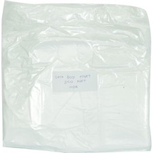 Zemira Lokmanavm Ekonomik Orta Boy Atlet Hışır Poşet 43X25 cm Ince Beyaz 250 Adet 1 Paket