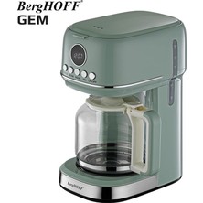 Zemira Berghoff Gem Filtre Kahve Makinesi – 900 W, 1, 5 L Cam Demlik | Mint Yeşil