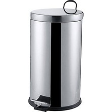 ONTON-553538 Beray BRY-0346 Çöp Kovası 16LT Y: 42.5cm Çap: 24.5cm BRKT-922500 Pedallı Krom Metal