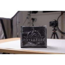VM Tasarım Eskitme Ahşap Takı ve Anı Kutusu - Adventure Temalı Dekoratif Saklama Kutusu 11X6X5 cm