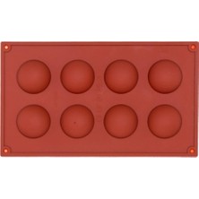 Zemira 8 Li Yarım Küre Mouse Pasta Kalıbı NOCOLOR-4AE0C921 ECMELNM546