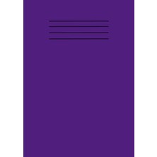 Zemira Independently Published Dark Purple A4 School Exercise Book Lined Paper Workbook Supplies 101 Pages
