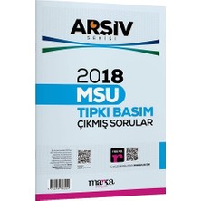 Marka Yayınları 2018 Msü Arşiv Serisi Tıpkı Basım Çıkmış Sorular Tamamı Video Çözümlü