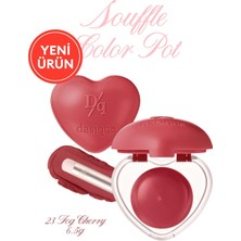 Zemira Dasique Yoğun Pigment Sunan Köpük Yapıda Kadife Bitişli Ruj & Allık Souffle Color Pot 23 Fog Cherry