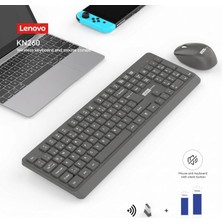 Zemira KN260 Sessiz Klavye Mouse Seti - Koyu Gri, 2.4ghz Wireless, Mini Tek USB Alıcı (Wir