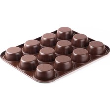 Zemira Tantitoni Kahverengi̇ 12Lİ Muffin Kalibi 27X35CM
