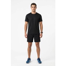 Posh Cabal Erkek Logosuz-Baskısız Siyah Training T-Shirt