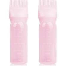 Zemira Kök Tarak Aplikatör Şişesi 6oz, 2'li Paket Saç Yağı Aplikatör Şişesi, Saç Boyası Şişesi Aplikatör A