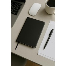 Zemira Fark Tanıtım Defter, Noktalı Defter, Termo Deri Kapaklı Noktalı Defter, 128 Yaprak A5 Defter, Ofis
