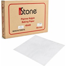Zemira Broken Stone Yağlı Tepsi Pişirme Kağıdı 40X60 cm – 500 Adet | Yapışmaz Fırın Kağıdı, Gıda Temasına