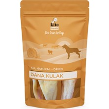 Zemira Kito Kurutulmuş Dana Kulak Çiğnemelik Ödül MAMASI%100 Doğal, Glutensiz, Organik 100 gr (Dog T