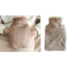 Zemira Sicak Su Torbasi Yan Cepli̇ Bej Peluş Termofor 27X17X2CM 750ML