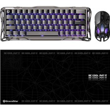 Zemira Gravastar V60 Pro Kablolu Klavye, Xpro Optik Mouse Mousepad Seti
