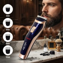 Dingilg Astra Sılver Dıngılg RD-6005 Saç Sakal Kesme Traş Makinesi Fiş Şarjlı LED Gösterge