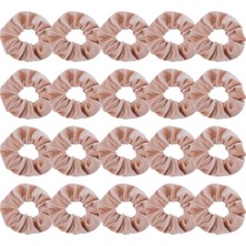 Zemira Didder 20 Adet Haki Scrunchies, Kadife Saç Scrunchies, Yumuşak Elastik Bobbles Halatlar Scrunc