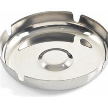 Zemira Paslanmaz Çelik Metal Küllük 12 cm – Dayanıklı, Tasarım Masaüstü Küllük