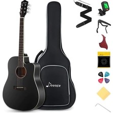 Zemira Donner Dag-1cb Cutaway Akustik Gitar Seti (Siyah)