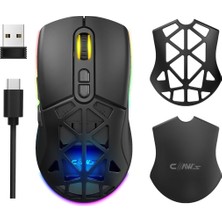 Zemira Claw's Nexus Air 10000 Dpi Pixart PMW3325 Sensör Makro Yazılımlı & Değiştirilebilir Kapakl