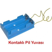 Ozkr Store Pil Yuvası - Okul Deney Pil Yatağı 10 Adet