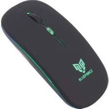 Zemira Blueforce 2, 4ghz Sessiz Mouse Siyah Işıklı