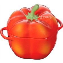 Zemira Staub Zwilling/ - Ceramic - Paprika Cocotte - Seramik - Y: 10,7 cm x G: 15,1 cm - Hacim: 0,47 L