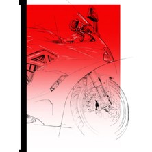 Zemira 8" x 10" Sports Bike - Operations Logbook With 100 Pages: High Quality Gloss Paperback Cove