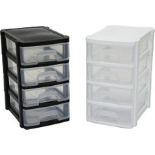 Super-Bag ASR-5032 Çekmece 4 Katlı 10.3X13.9X16.6CM Mini Tonton