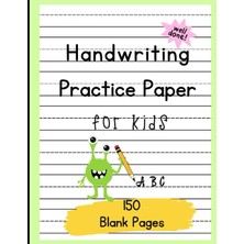 Zemira Handwriting Practice Paper For Kids: Dotted & Lined Blank Handwriting Book, Practice Letters, Words