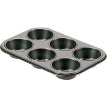 Zemira Guardini 6' Lı Muffin Kek Kalıbı Gri