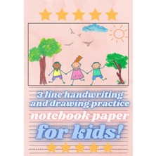 Zemira Independently Published 3 Line Handwriting Practice Paper For Kids: Dotted Line (Blank Han