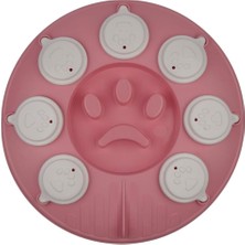 Zemira Bulmacası Yavaş Yeme Mama Kabı Pembe-Beyaz