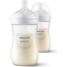 Zemira Doğal Tepkili Biberon 2’li Set, 260 Ml, 3-6m, Akıtmaz Emzik, Kolik Önleyici, B