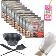 Zemira Ebitkisel 10 Paket Hamam Otu Toz Tüy Dökücü + Boya Kabı + Tarak + Fırça + Hamam Kesesi + Topuk Taşı