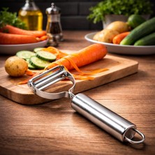 Zemira Paslanmaz Çelik Çok Amaçlı Sebze Soyucu, Patates, Havuç, Salatalık Meyveler Için Ergonom