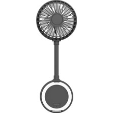 Zemira Xenon El Vantilatörü | Şarjlı Taşınabilir Teleskobik Katlanabilir Sessiz Mini Fan X6104 (Gri)